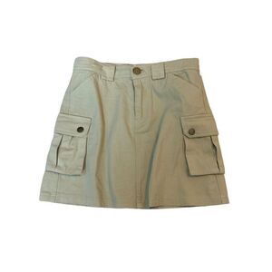 Vintage Beige Cargo Skirt 100% Cotton Women's Size 2